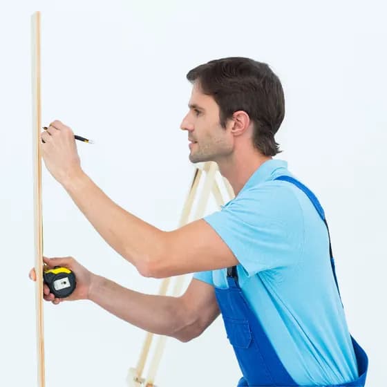 Measuring wall area to prepare an estimate